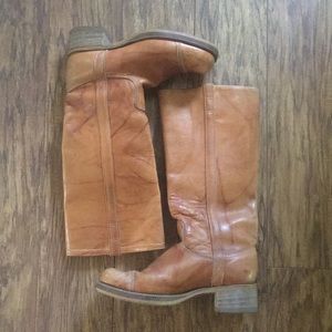 Circle A Vintage Leather Campus Boots